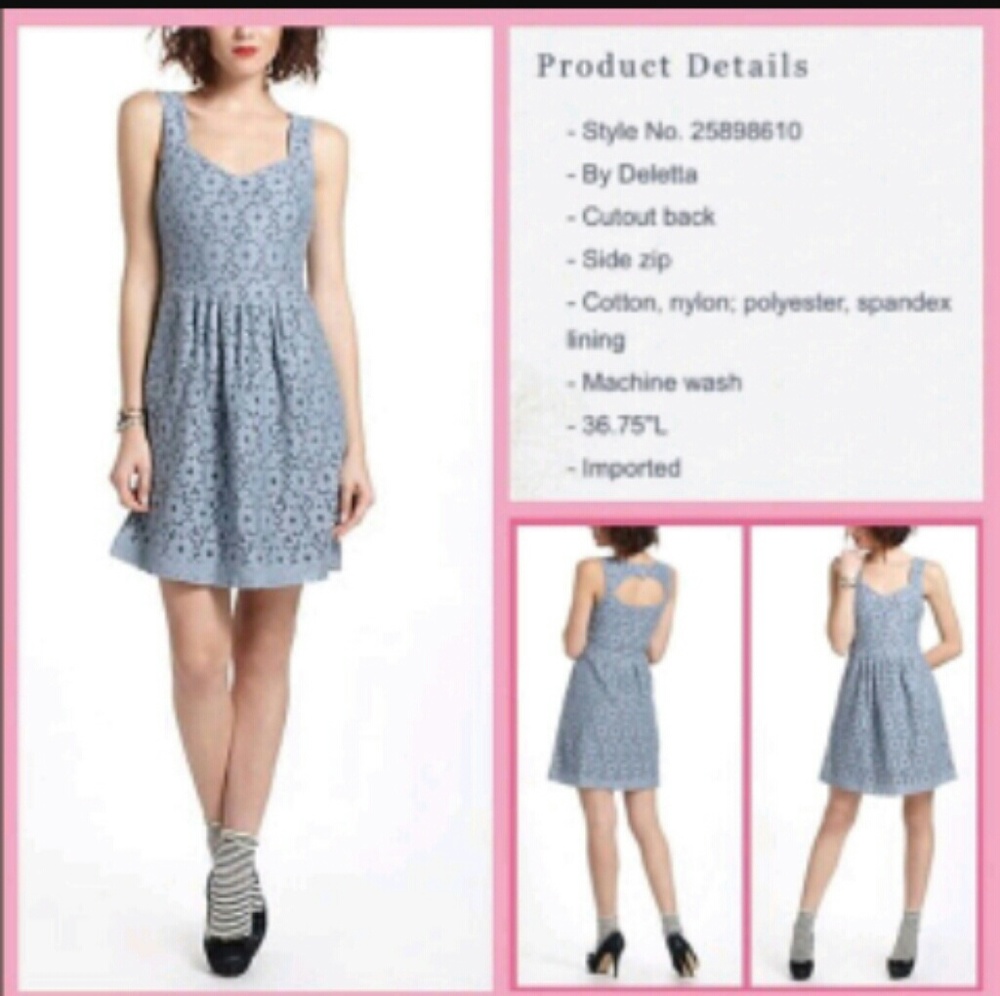 Deletta sweetheart lace dress